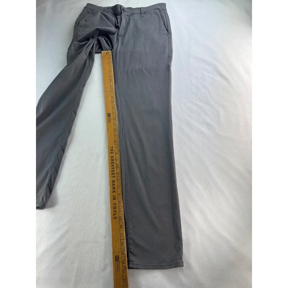 AG Adriano Goldschmied The Marshall Slim‎ Straight Pants Mens 33X35 Gray